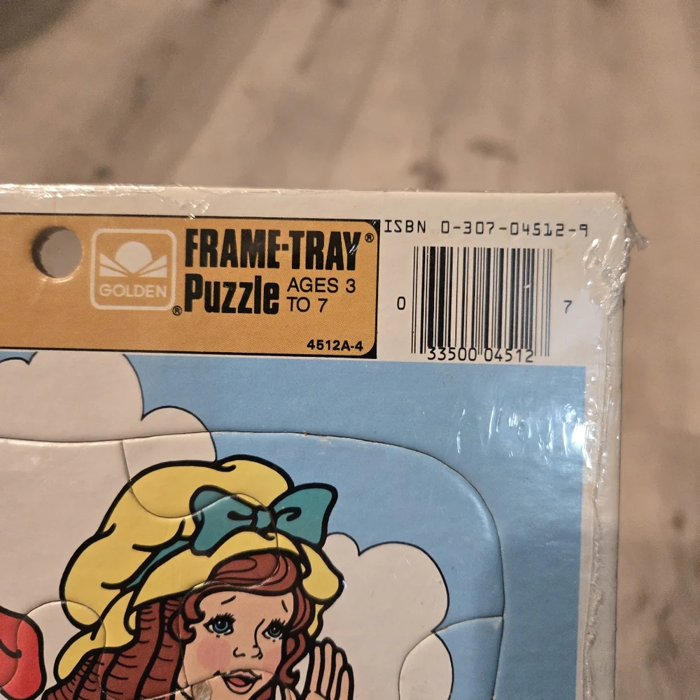 Vintage Golden Little Bo Peep Frame Tray Puzzle 1987 NWT